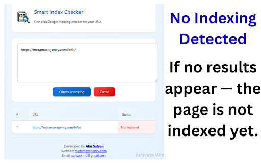 Smart Index Checker - Bulk & Unlimited Checking screenshot 1