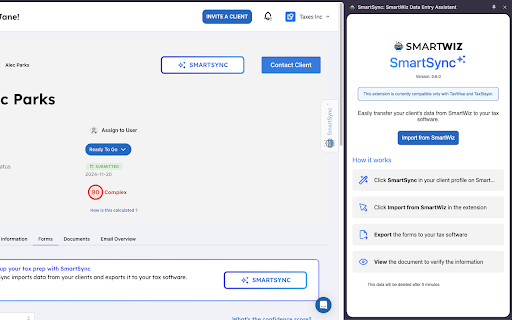 SmartSync: SmartWiz Data Entry Assistant screenshot 1