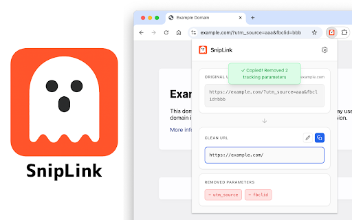 SnipLink - Clean URL Copier screenshot 1