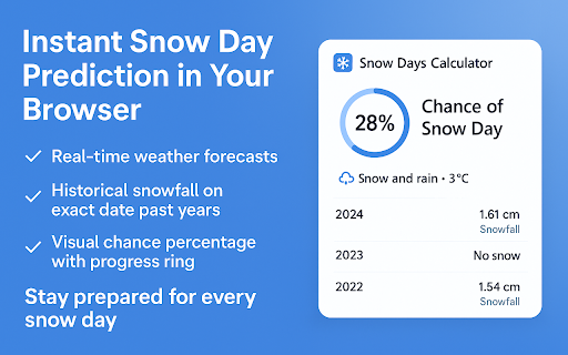 Snow Days Calculator screenshot 1