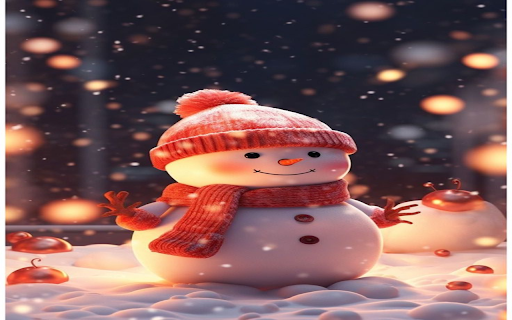 Snowman wallpaper screenshot 1