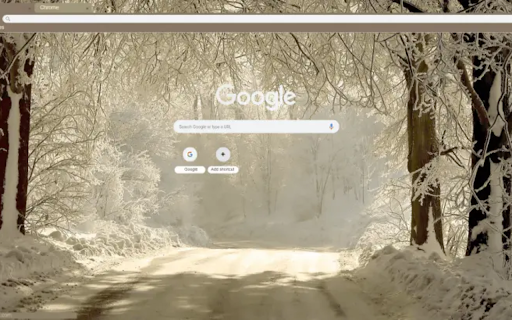 Snowy forest screenshot 1