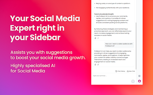 Social Media AI Assistant - ProReach AI screenshot 1
