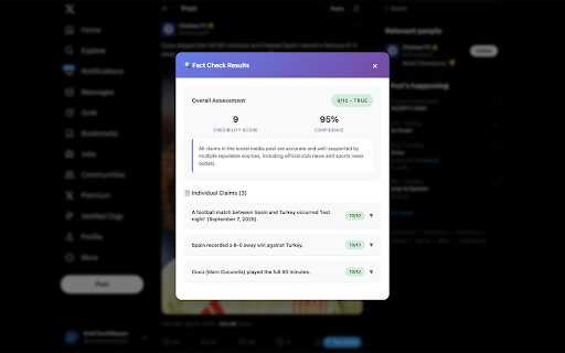 Social Media Fact Checker screenshot 1