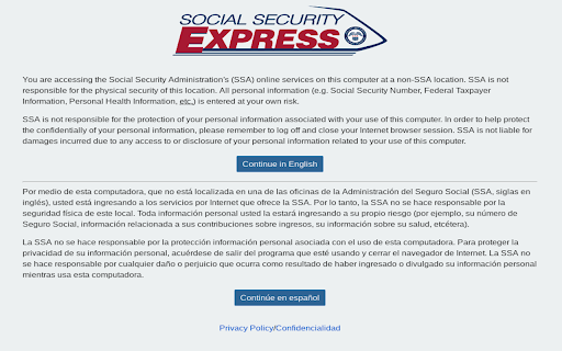Social Security Express screenshot 1