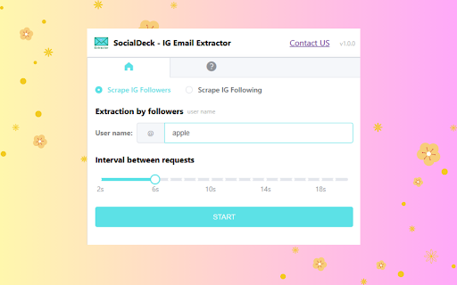 SocialDeck - IG Email Extractor screenshot 1