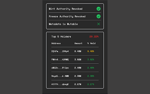 Solana Token Checker screenshot 1