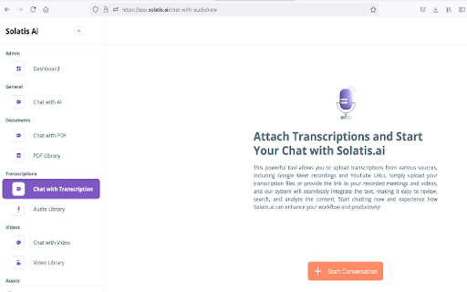 Solatis Meeting Recorder screenshot 1