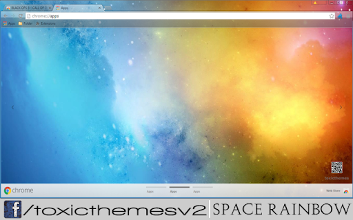 Space Rainbow - 1366x screenshot 1