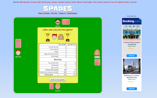 Spades Card Game screenshot 1