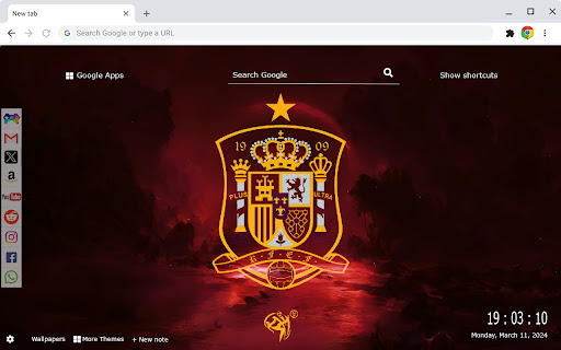 Spain National Football Team Euro 2024 New Tab Extension screenshot 1