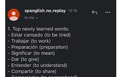 Spanglish screenshot 1