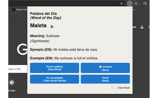 Spanish Word of the Day screenshot 1