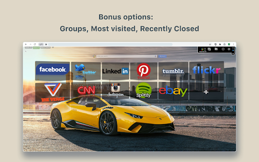 Speed Dial [FVD] - New Tab Page, 3D, Sync... screenshot 1