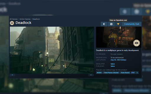 Speedrun URL on Steam screenshot 1