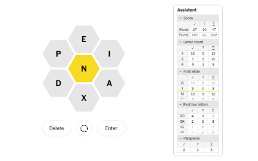 Spelling Bee Assistant screenshot 1