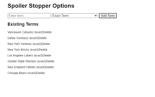 Spoiler Stopper screenshot 1