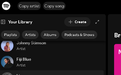 Spotify Context-Copy screenshot 1