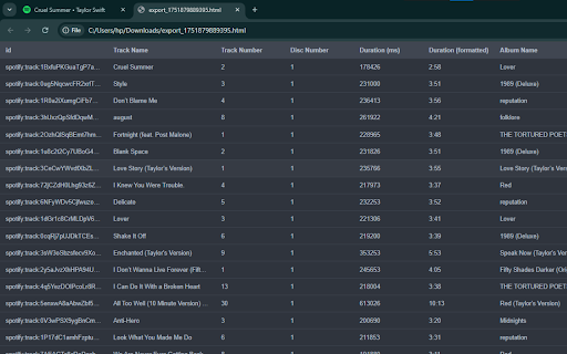 Spotify Scraper: Export Playlists, Artists, Songs, and more screenshot 1