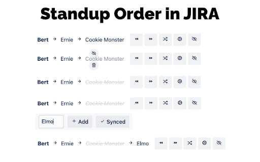 Standup order in JIRA screenshot 1