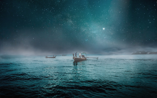 Starry night fishing screenshot 1