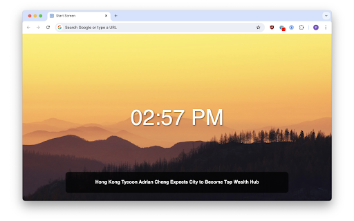 Start Screen: A business focused new tab. screenshot 1