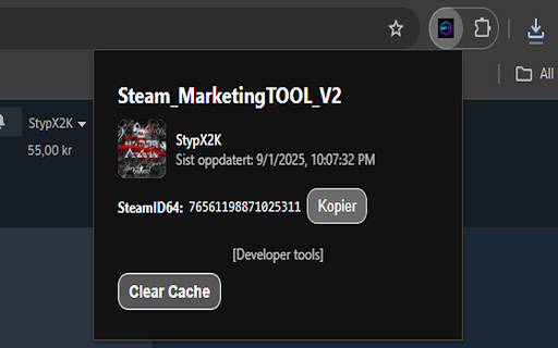 Steam_MarketingTOOL_V2 screenshot 1