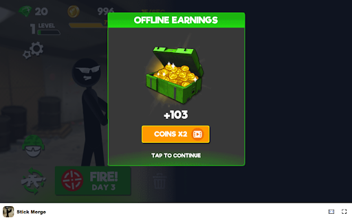 Stick Merge Game - Upgrade Weapons and Conquer Challenging Levels! screenshot 1