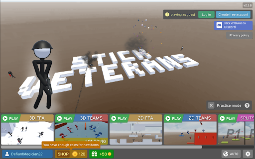 Stick Veterans Game - Engage in Intense Stick Figure Combat! screenshot 1