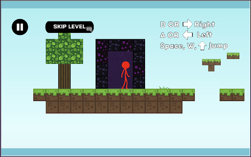 Stickman Parkour Poki Game screenshot 1