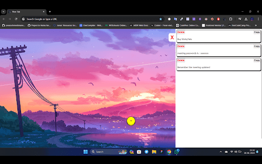 StickyTabs screenshot 1