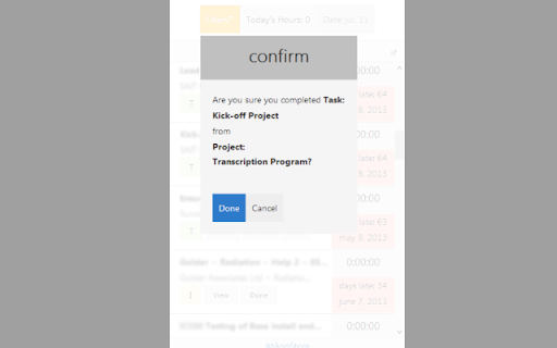 Stopwatch for Workfront screenshot 1