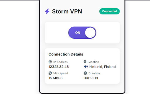 Storm VPN screenshot 1
