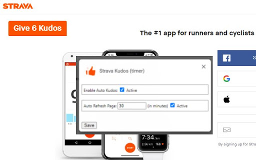 Strava Kudos (timer) screenshot 1