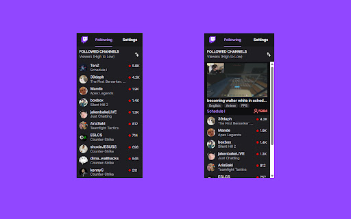 Stream Track - Track your favourite Twitch streamers screenshot 1