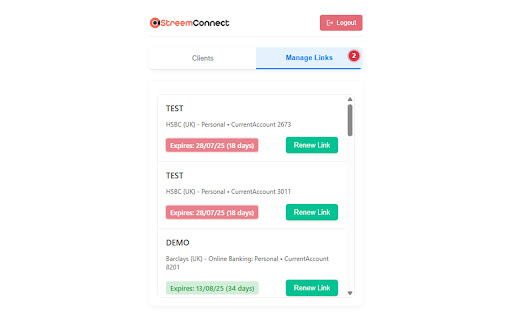 StreemConnect Client Manager screenshot 1