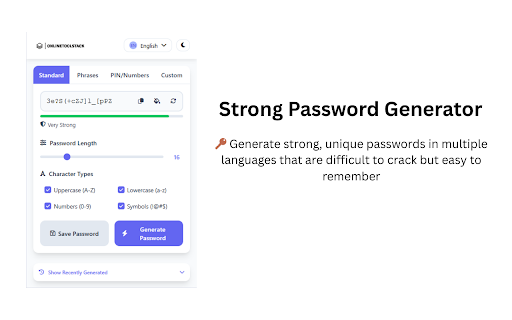 Strong Password Generator screenshot 1