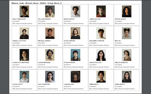Student Cards PDF Generator screenshot 1