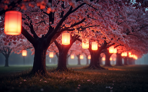 stunning landscape spring festival japan screenshot 1