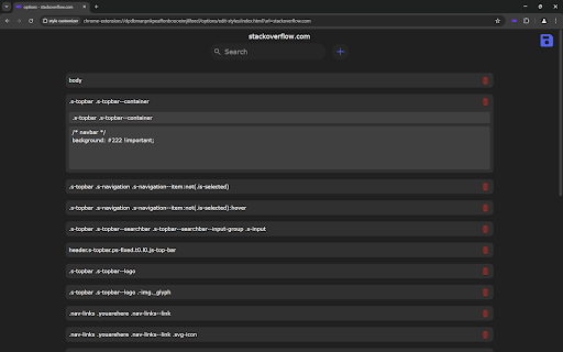 style customizer screenshot 1