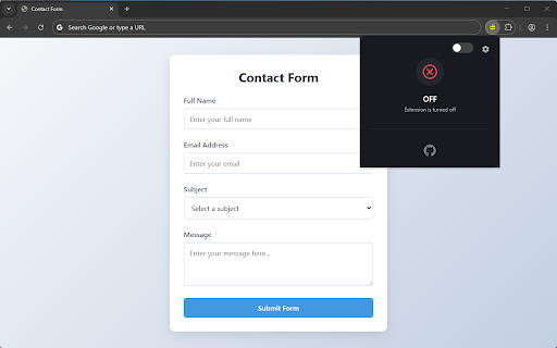 Submit Button Disabler screenshot 1