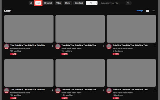 Subscription Feed Filter for YouTube screenshot 1