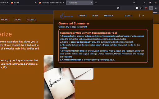 SummarIze screenshot 1