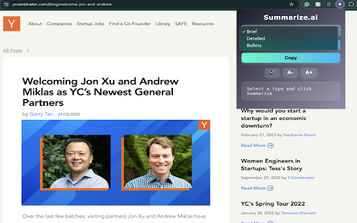 Summarize.ai screenshot 1