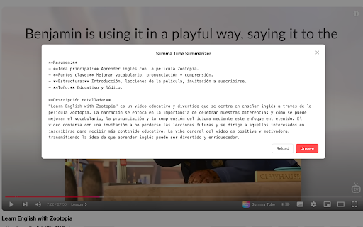 SummaTube: AI-Driven Full Subtitles & Summaries screenshot 1