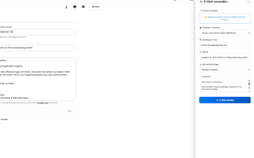 SumUp Brevo Email Extension screenshot 1