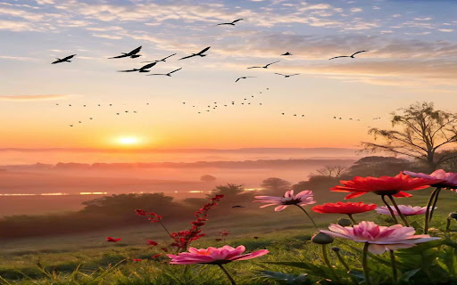 sunrise background wallpaper screenshot 1