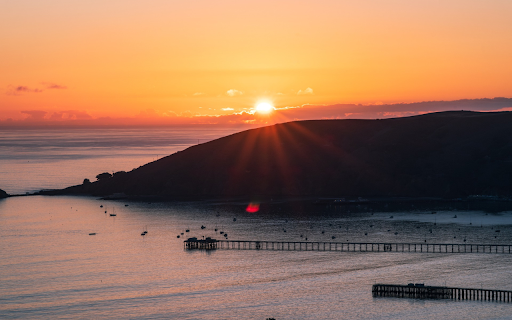 Sunset and Mountains screenshot 1
