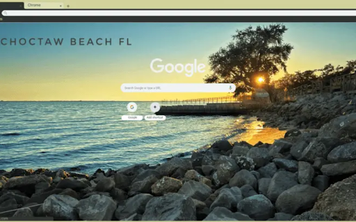Sunset in Choctaw Beach Florida screenshot 1