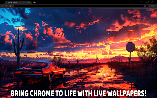 Sunset sports November Car Live Wallpaper screenshot 1